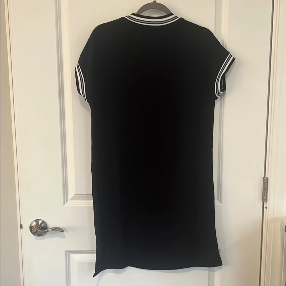 Zara Navy Sporty Mock Neck Mini Dress - Picture 4 of 4